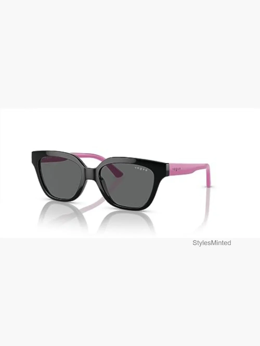 Kids Sunglasses Full Rim Black Frame Dark Lenses 48mm